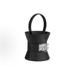 HERMES Medor Mini Medor Silver clasp handbag for women 89 Noir black